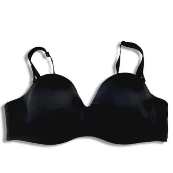 ADDITION ELLE Strapless Multiway T-Shirt Bra Moulded Cups Black Sz 38 DDD - Picture 1 of 12